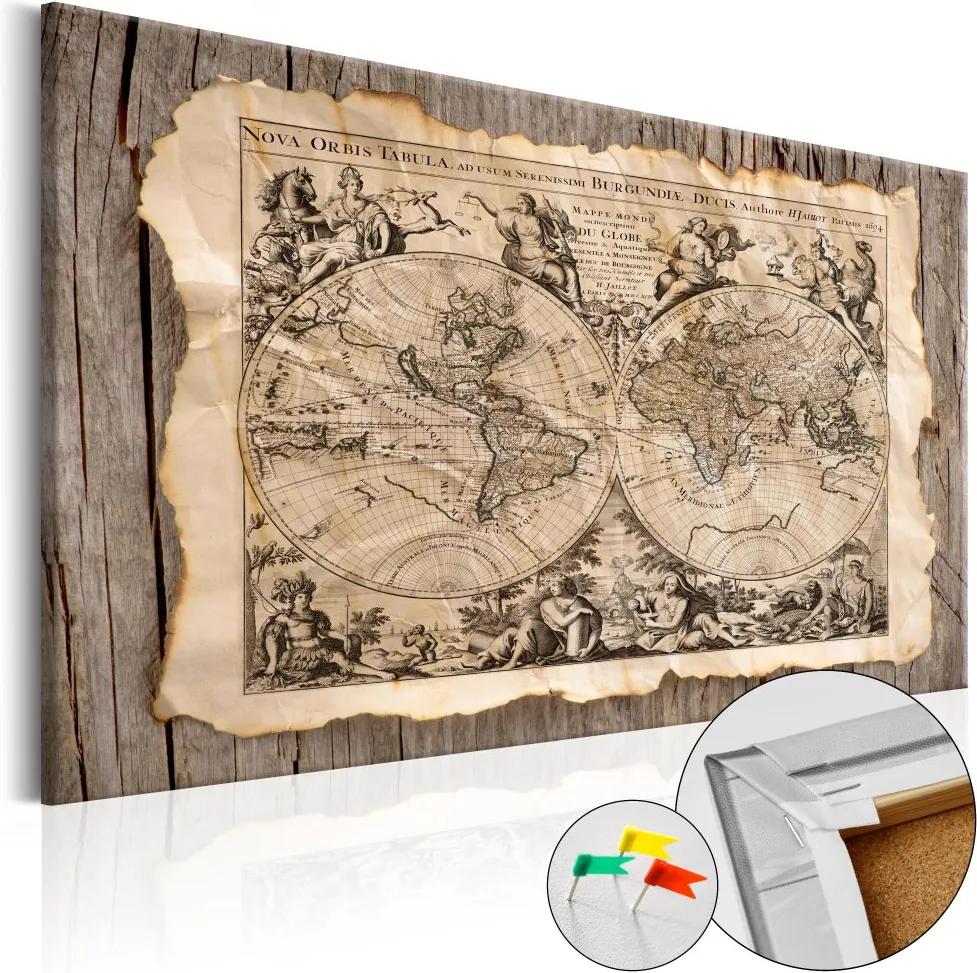 Bimago Obraz na korku - Map of the Past [Cork Map] 120x80 cm