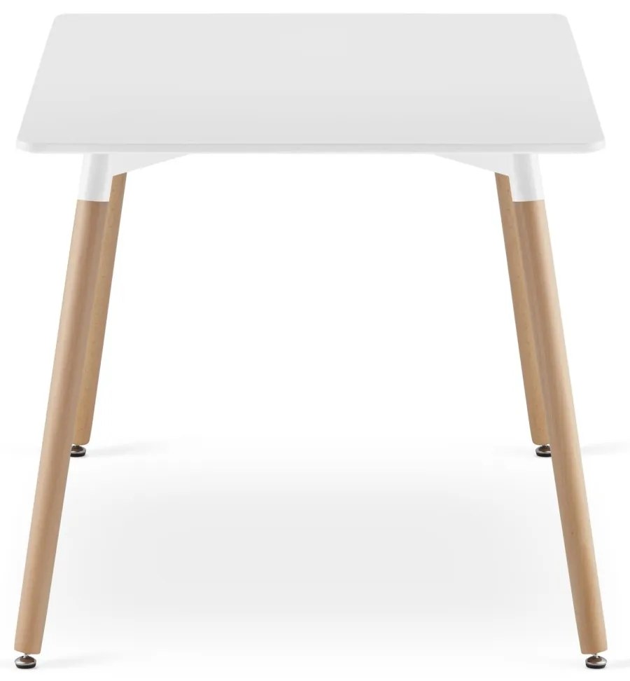 Obdĺžnikový drevený jedálenský stôl 120cm x 80cm - biely