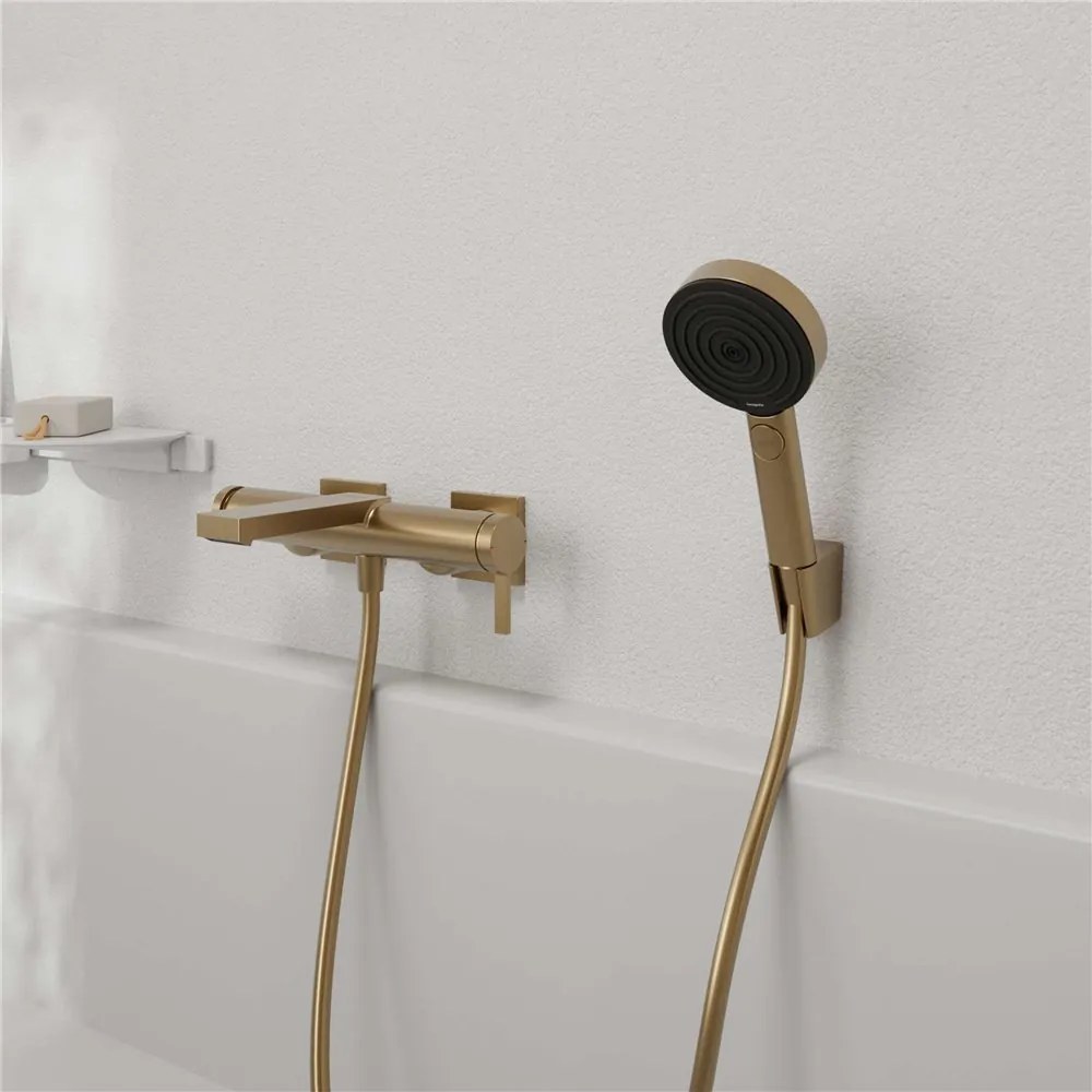 HANSGROHE Pulsify Select S ručná sprcha 3jet Relaxation EcoSmart, priemer 105 mm, kartáčovaný bronz, 24111140