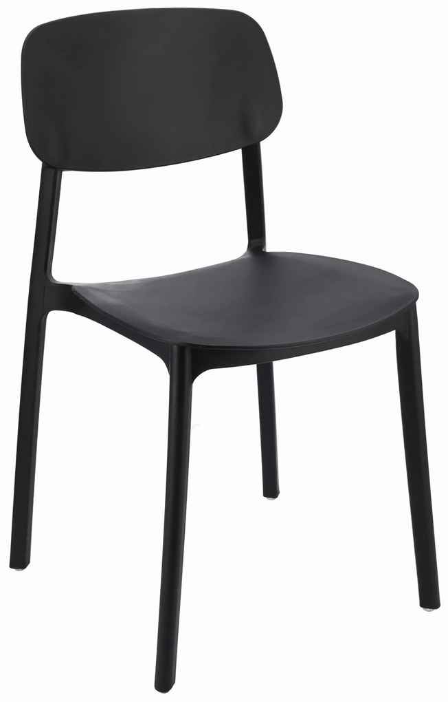 Dekorstudio Plastová stolička LARA čierna