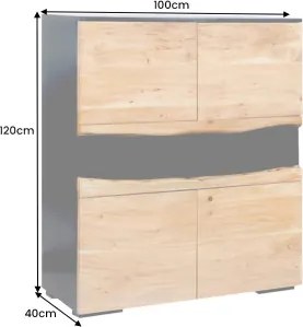 Komoda 44096 Grand Acacia 100cm Drevo Acacia  - Komfort-nábytok