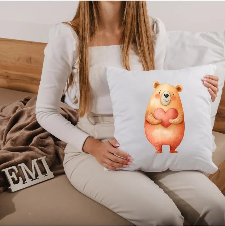 Dekoratívny vankúš Teddy Love 40x40 cm EMI