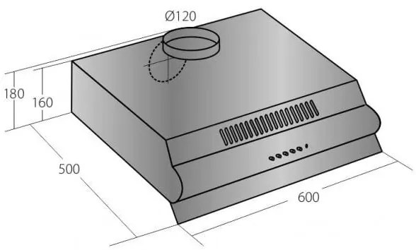 Digestor Cata Empire PD 60, biela