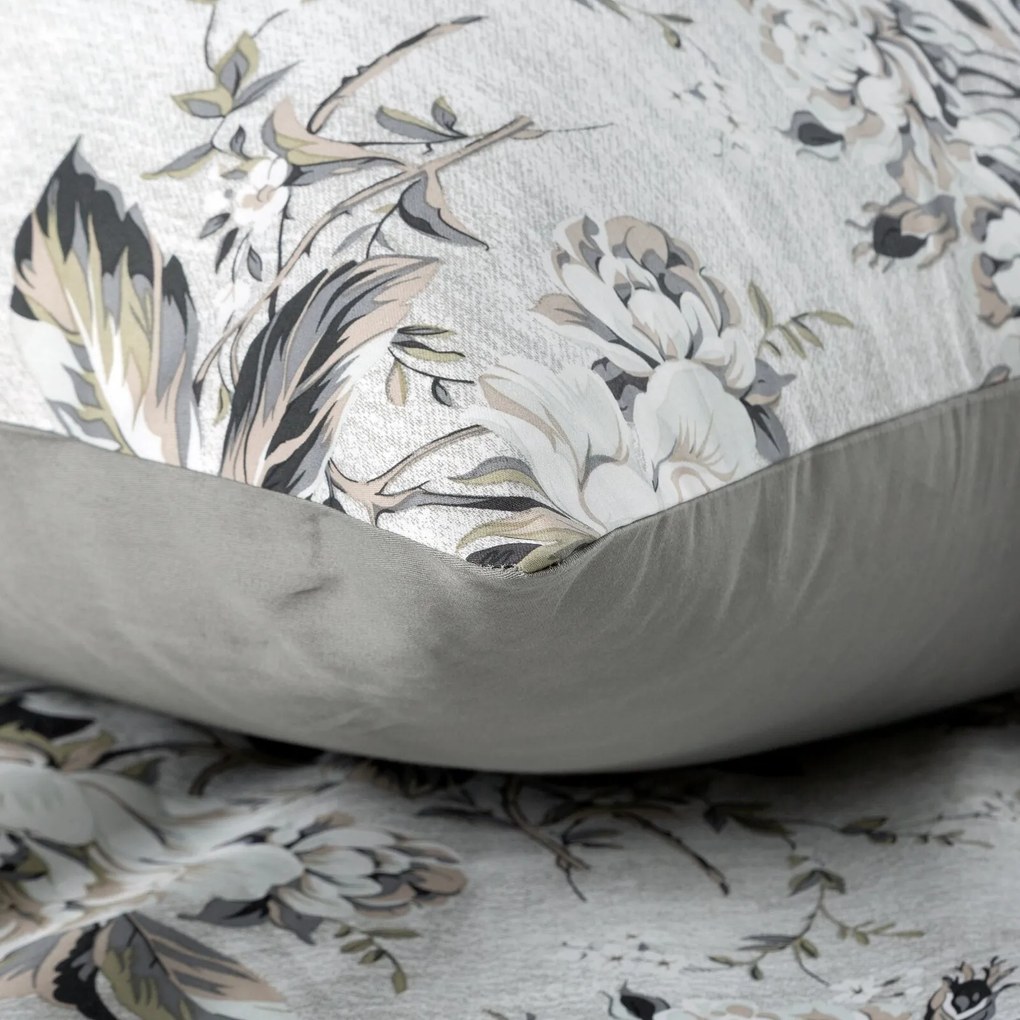 SATÉNOVÉ OBLIEČKY SPRING62 200X220 CM, 2 KS 70X80 CM KVETY