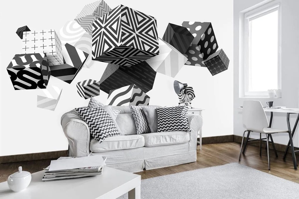 Fototapeta - Geometria 3D (254x184 cm)