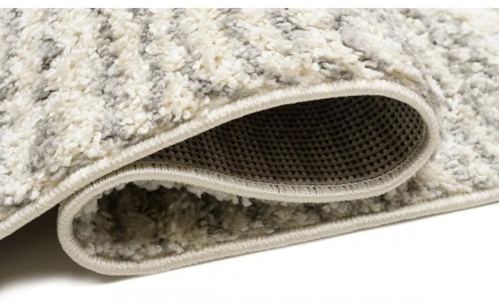 Kusový koberec shaggy Pelta krémový 120x170cm