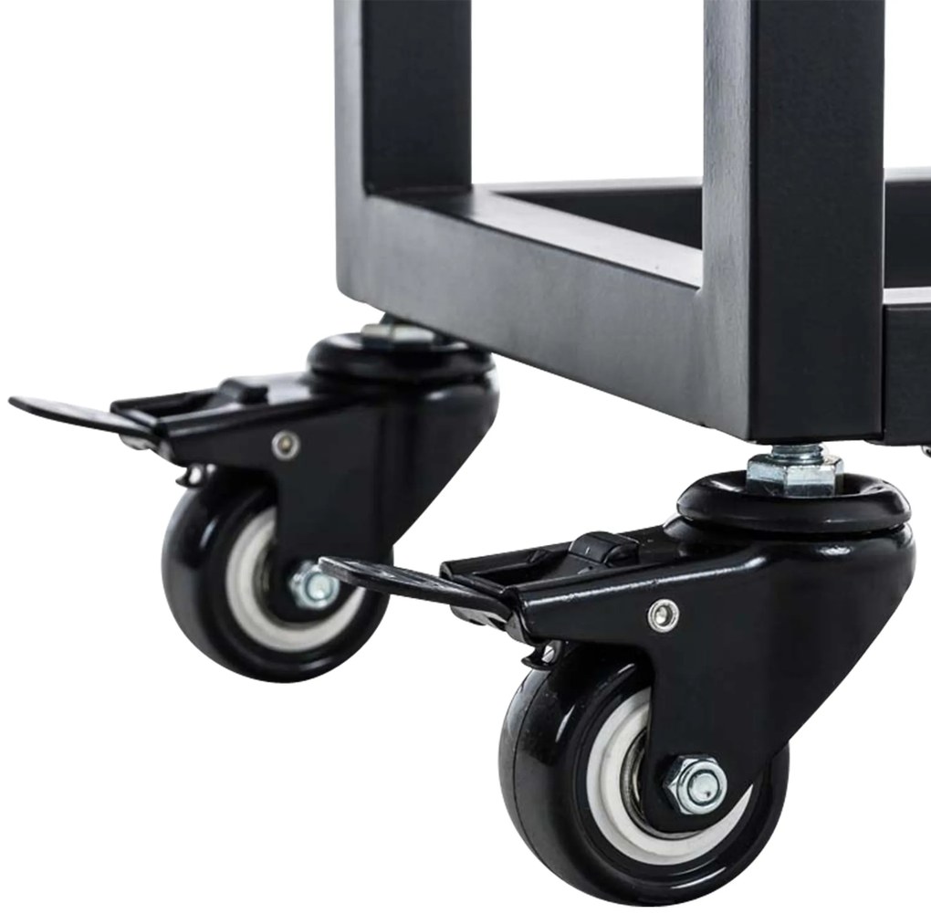 Stojan na drevo Hetta 25x100x150 cm, čierna