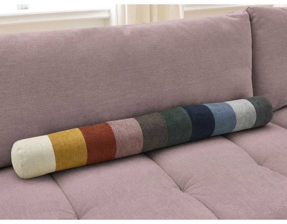 Ružová rozkladacia/s úložným priestorom rohová pohovka (pravý roh/do L) Fuji – Bobochic Paris