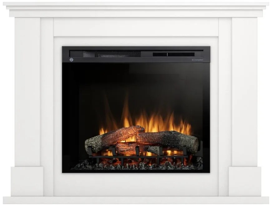 Elektrický krb Luena 28 biely mat