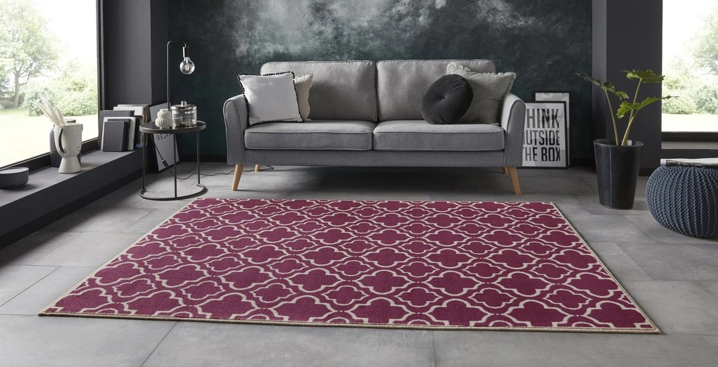 Mujkoberec Original Kusový koberec Mujkoberec Original 104302 Cream/Violet - 80x150 cm