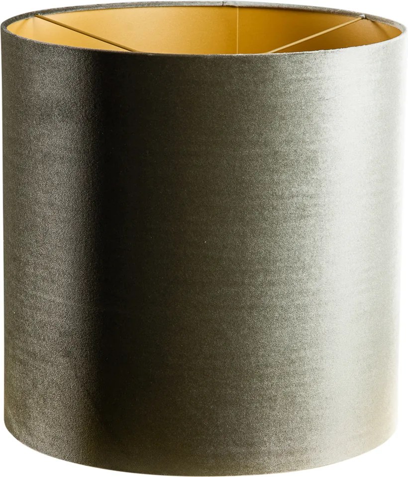 Zamatový tienidlo zelené so zlatým vnútorným 40/40/40