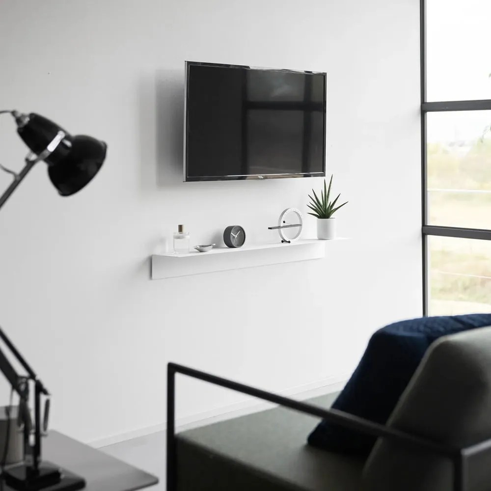 Biela kovová polica 90 cm – YAMAZAKI