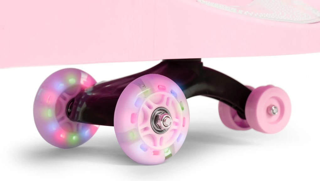 Gravitačné odrážadlo ECOTOYS s LED kolesami, ružové, 360° riadenie, od 3 rokov