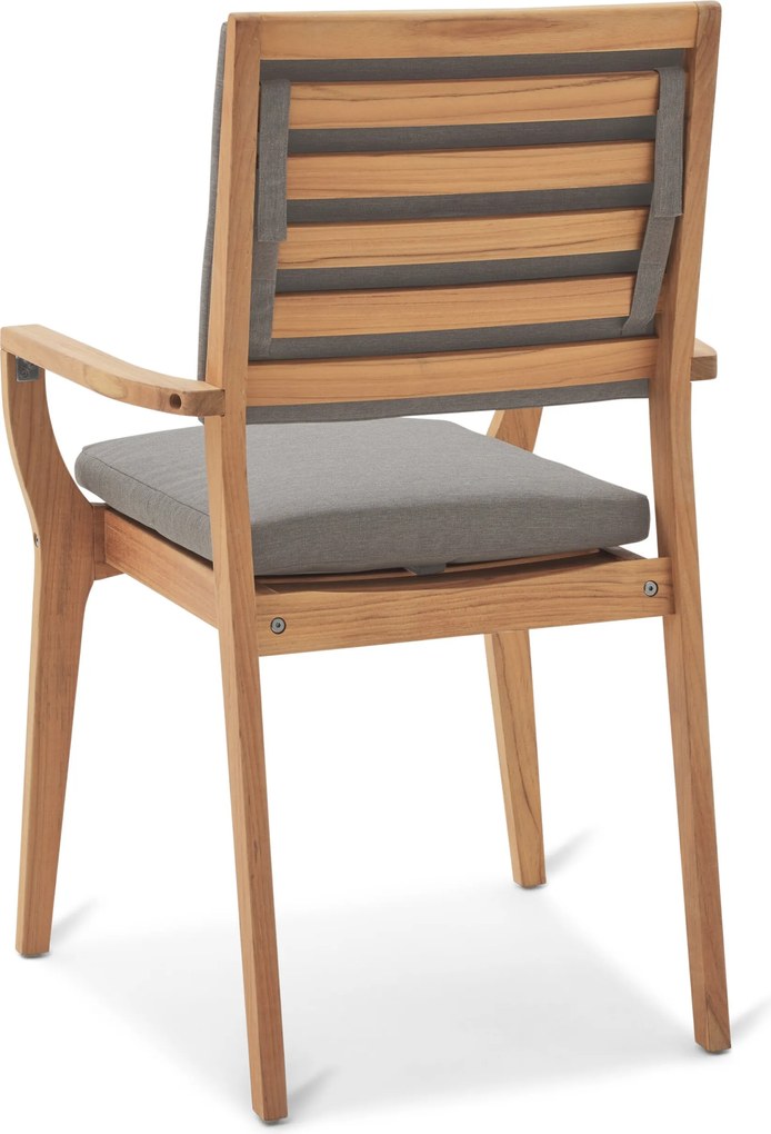 Stohovateľná záhradná stolička z tíkového dreva