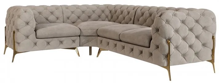 ROHOVÁ SEDAČKA CHESTERFIELD LARISSA PRAVÁ - ĽAVÁ 264 X 204 cm