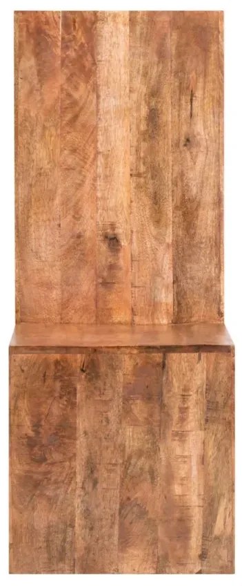 furniture-nabytek.cz - Masivní jídelní židle z mangového dřeva, lakovaná, hnědá