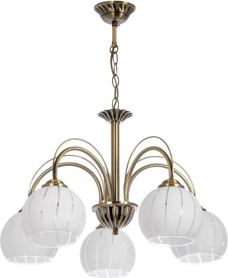 Luster na reťazi 5xE27/60W/230V