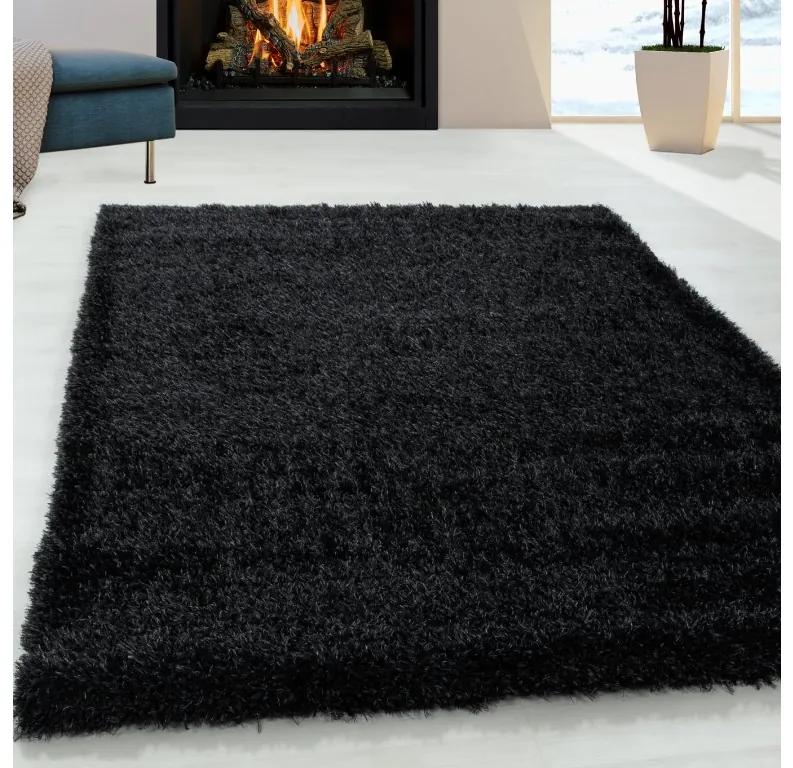 Ayyildiz Kusový koberec BRILLIANT 4200, Čierna Rozmer koberca: 160 x 230 cm