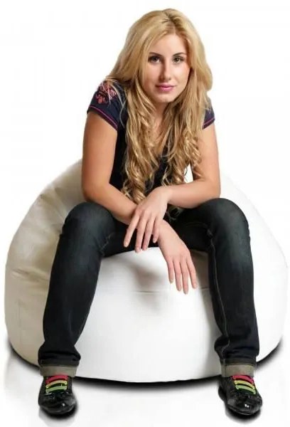 INTERMEDIC SK - Sedací vak Viper 95x110 cm | multifunkčný komfortný vak na sedenie aj ležanie Farba: E01 - Biela (ekokoža)