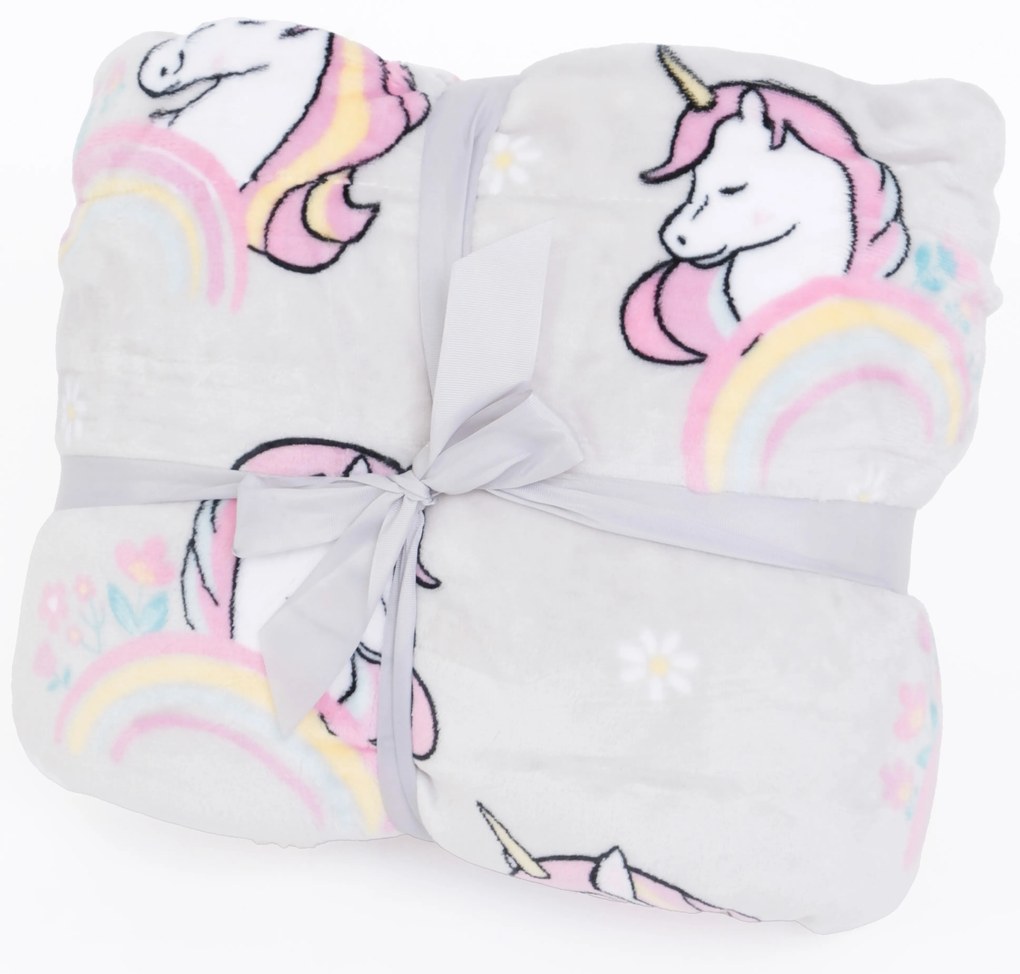 Baránková deka mikroplyš Exclusive 150 × 200 cm – Jednorožec