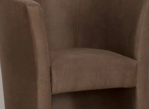 Kreslo Mini, hnedá látka