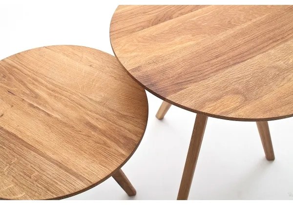 Sada 2 ks konferenčných stolíkov VEYLOR, dub