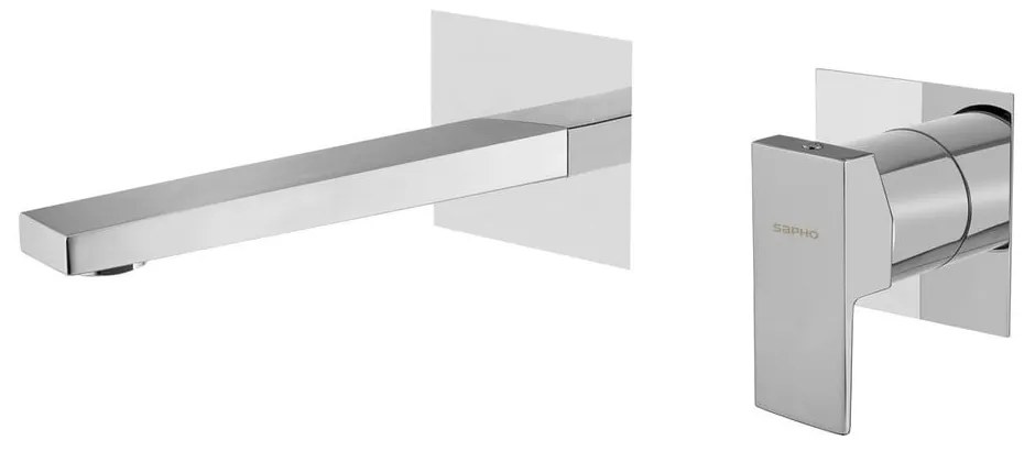 Podomietková umývadlová batéria v lesklej striebornej farbe (1 výstup) Latus – Sapho