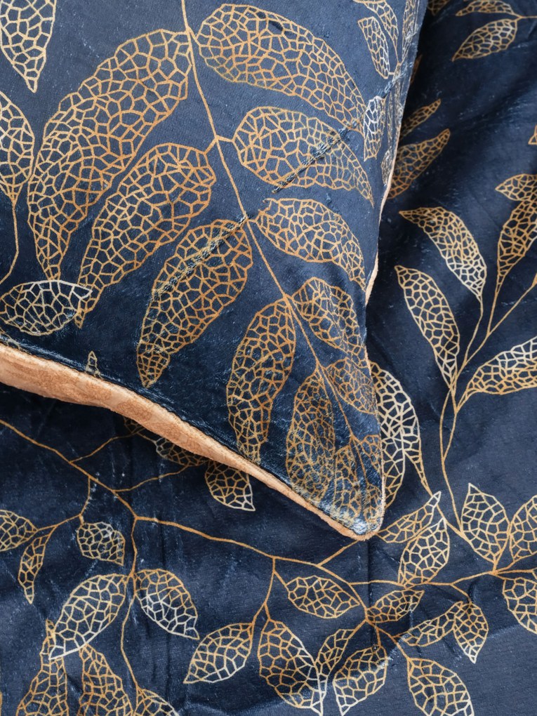 Obliečka na vankúš mikroplyš Digital 40 × 60 cm - Gabriela tmavo modrá