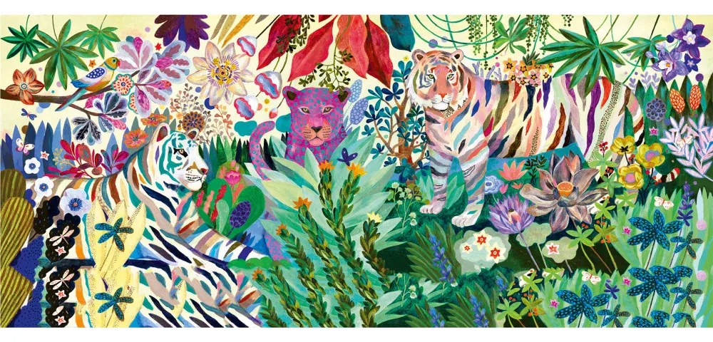 Puzzle - Dúhový tiger - 1000 ks