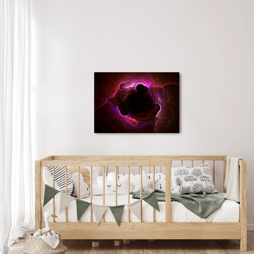 Obraz - abstrakcie mraku (70x50 cm)