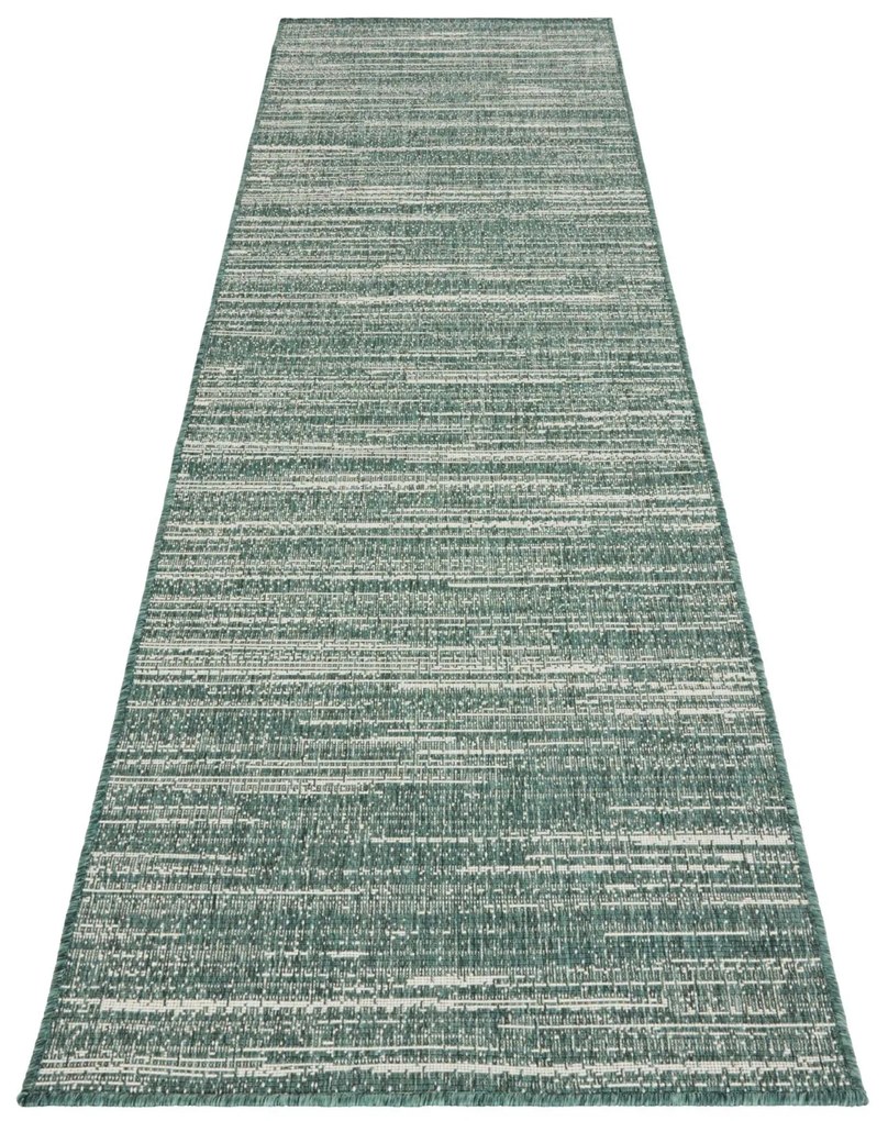 Kusový koberec Gemini 105547 Green z kolekcie Elle – na von aj na doma, 80x150, zelená, chodba / predsieň, ELLE Decoration