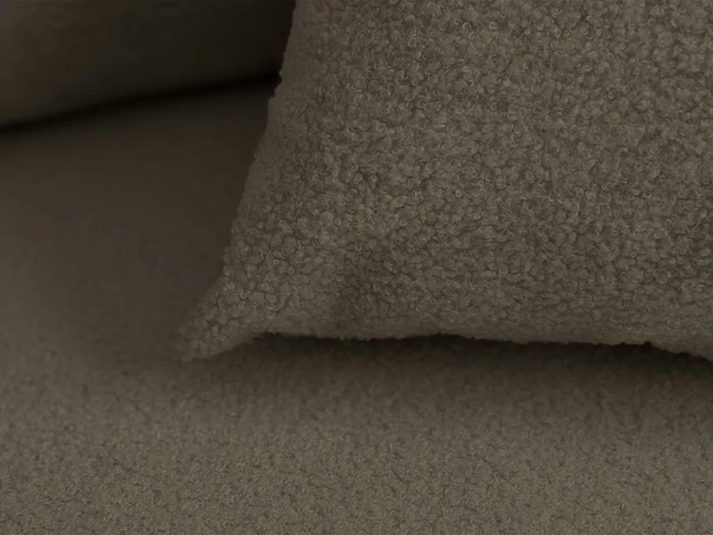 Rozkladacia obojstranná sedacia súprava do L SMART BOUCLE 232x143 cm, sivohnedá