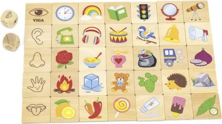 Sada na učenie zmyslov Viga 44507 puzzle