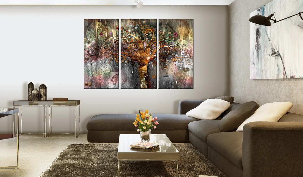 Artgeist Obraz - Golden Tree I Veľkosť: 90x60, Verzia: Na talianskom plátne