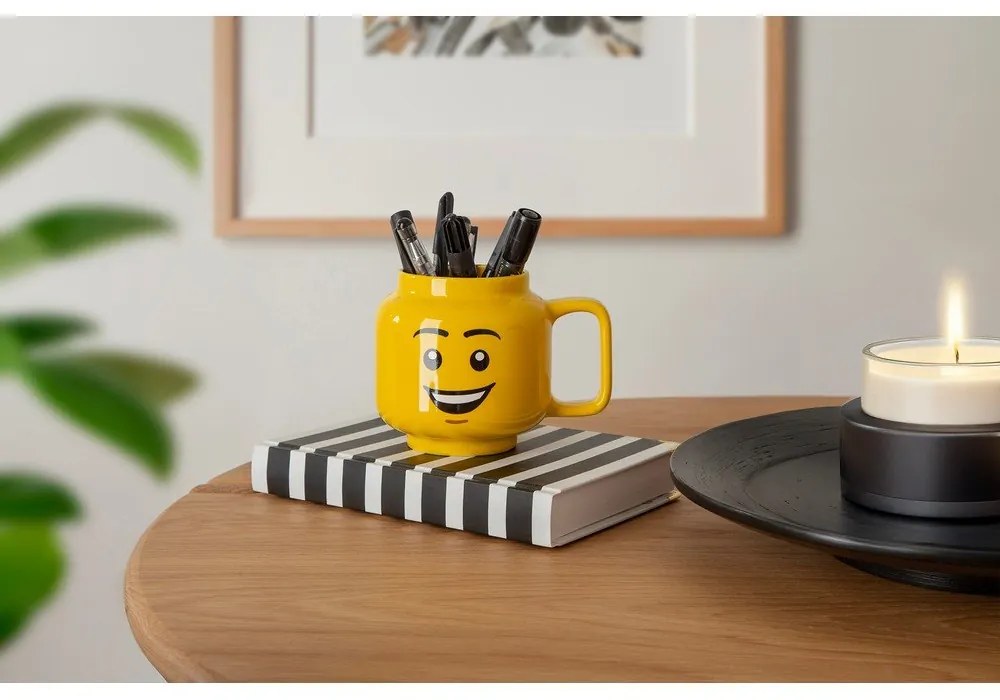 Žltý keramický detský hrnček 255 ml Head - LEGO®