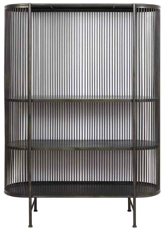 Čierna kovová vysoká komoda 119x161 cm Yinthe - Light &amp; Living