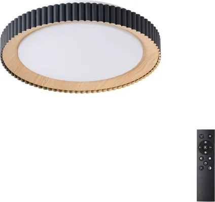 Brilagi - stmievateľné LED stropné svietidlo NEXO LED/48W/230V 3000-6000K čierne, priemer 43 cm, s diaľkovým ovládaním