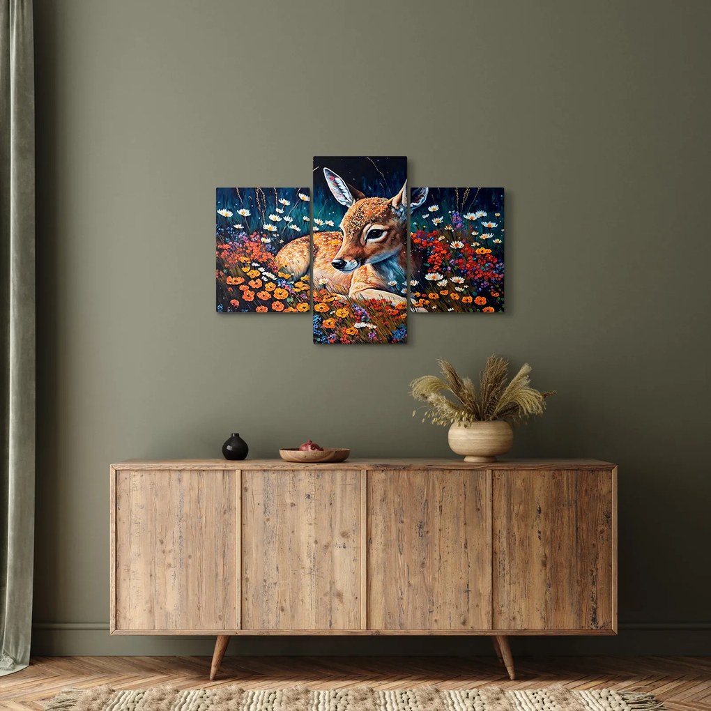 Obraz - Maľované srne (90x60 cm)