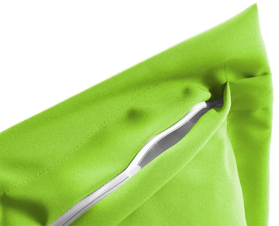 Biante Dekoračná obliečka na vankúš s lemom Rongo RG-041 Žiarivá zelená 50 x 60 cm