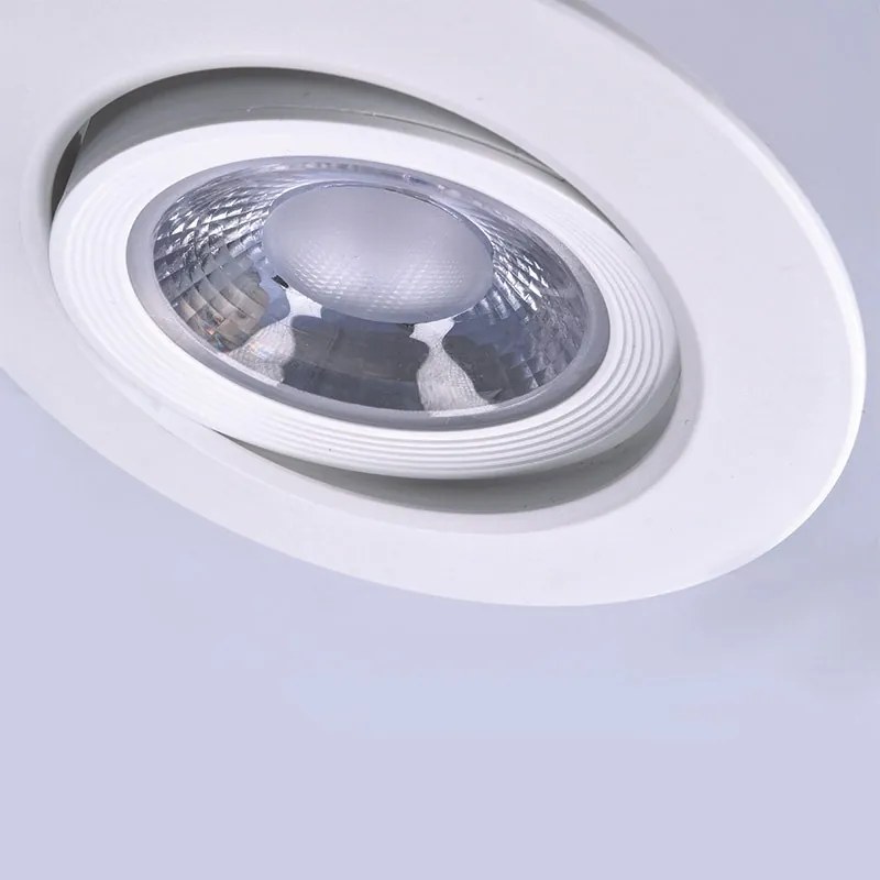 SOLIGHT LED podhľadové svetlo bodové, 5W, 400lm, 3000K, okrúhle, biele