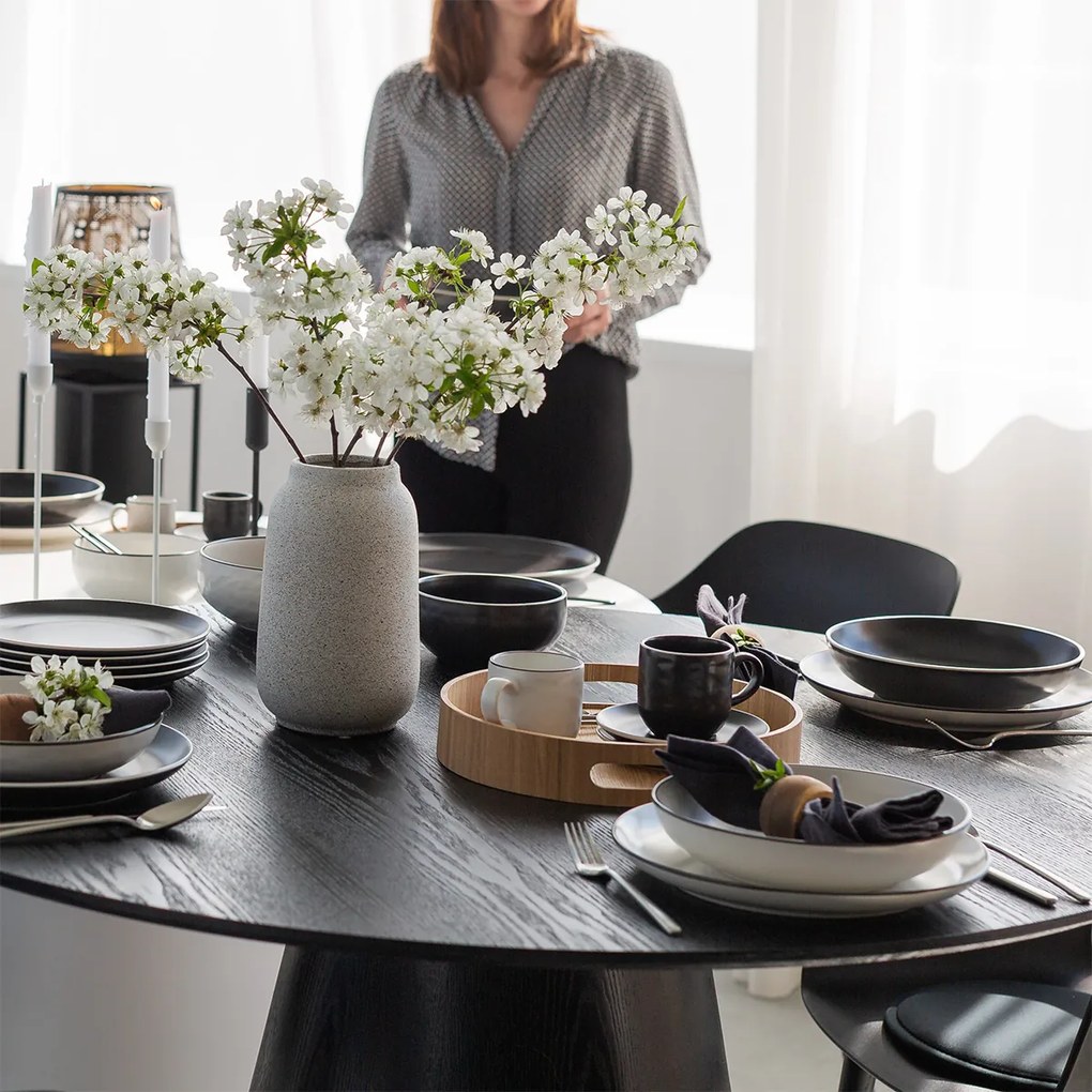 Set šálok 12 ks — Elements Yin &amp; Yang black - W0227