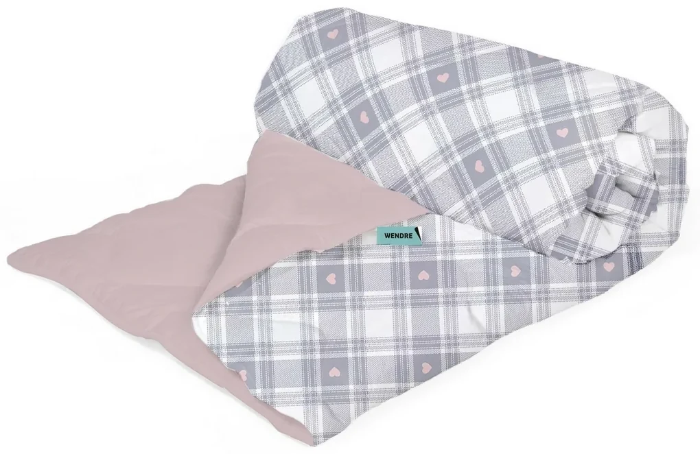 Wendre Prikrývka Heart in Plaid, 140 x 200 cm