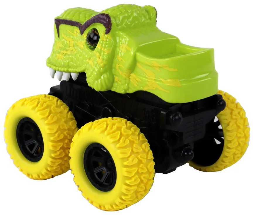Lean Toys Zelená štvorkolka na trecí pohon – T-Rex
