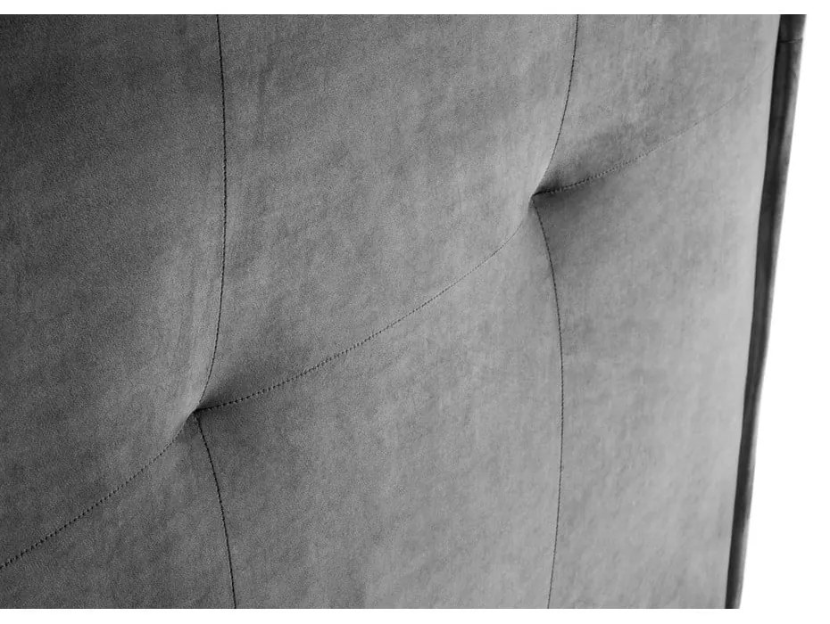 Sivé čelo postele 200x120 cm Monica – Milo Casa