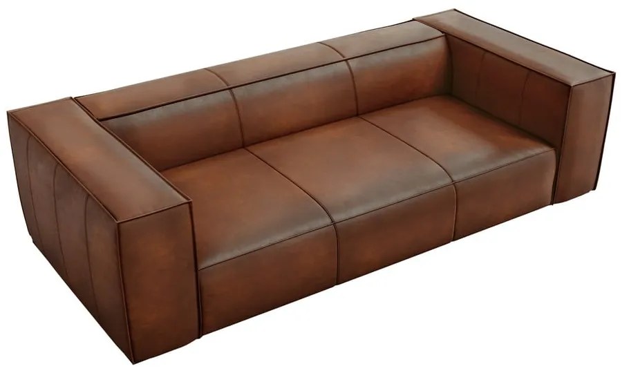 Koňakovohnedá kožená pohovka 227 cm Madame - Windsor &amp; Co Sofas