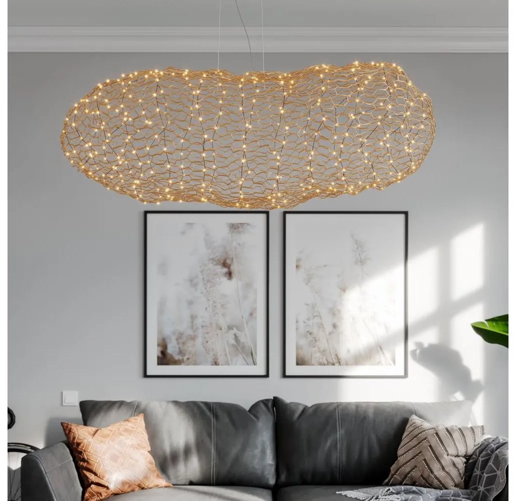 ByRydens 4201260-6501 - LED Luster na lanku HAYDEN LED/20W/230V zlatá