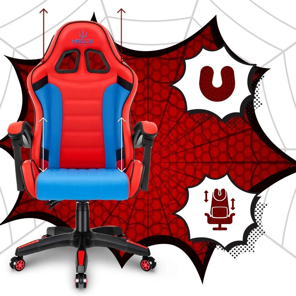 Detské herné kreslo HC - 1005 HERO Spider