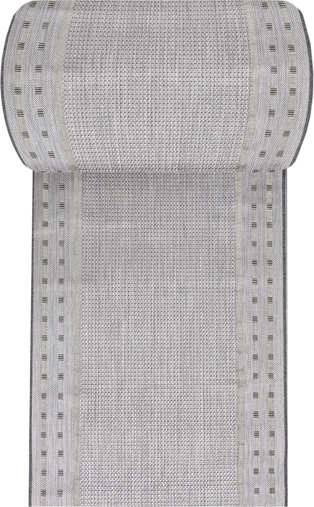 DY ZARA 11 obojstranný koberček s výšivkou, sivý Rozmer: 80 cm