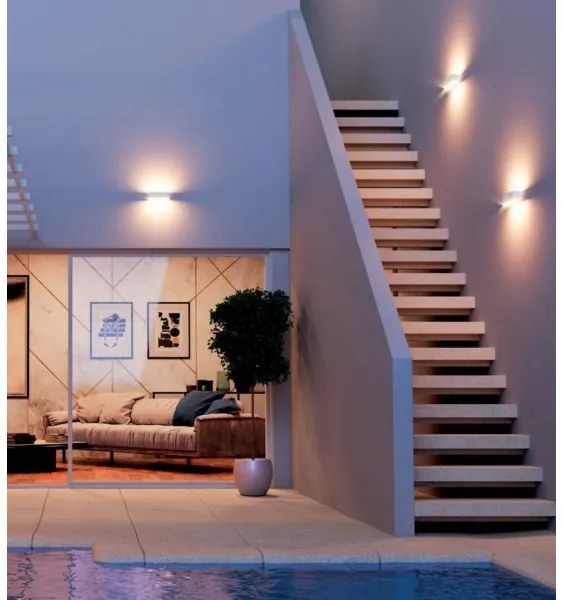 Redo 90095 - LED vonkajšie nástenné svietidlo PLANIT LED/10W/230V 3000K IP54 biela