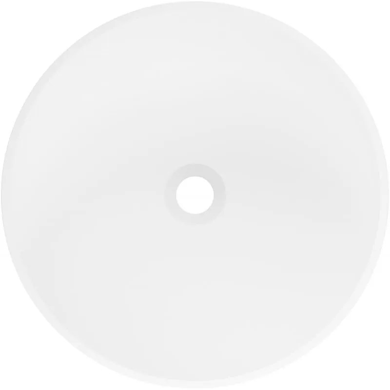 Mexen Ajax-01, voľnestojace umývadlo z konglomerátu 45x45x82 cm, biela matná, 26504500